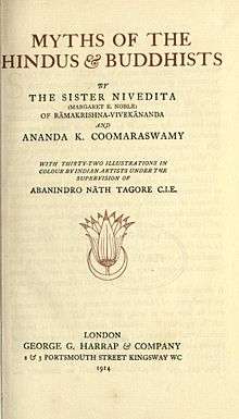 Myths of the Hindus & Buddhists title page