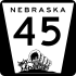 Nebraska Highway 45 marker