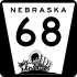 Nebraska Highway 68 marker