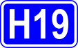 Highway H19 shield}}