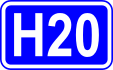 Highway H20 shield}}