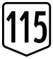 Route 115 shield}}