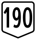 Route 190 shield}}