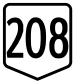 Route 208 shield}}