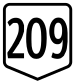 Route 209 shield}}