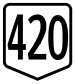 Route 420 shield}}