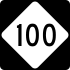 North Carolina Highway 100 marker