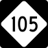 North Carolina Highway 105 marker