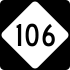 North Carolina Highway 106 marker