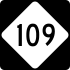 North Carolina Highway 109 marker