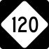North Carolina Highway 120 marker