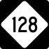 North Carolina Highway 128 marker