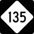 North Carolina Highway 135 marker