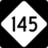 North Carolina Highway 145 marker