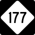 North Carolina Highway 177 marker