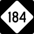North Carolina Highway 184 marker