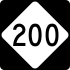 North Carolina Highway 200 marker