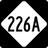 North Carolina Highway 226A marker