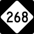 North Carolina Highway 268 marker