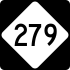 North Carolina Highway 279 marker