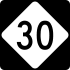 North Carolina Highway 30 marker