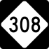 North Carolina Highway 308 marker