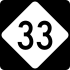 North Carolina Highway 33 marker