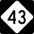 North Carolina Highway 43 marker