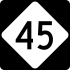 North Carolina Highway 45 marker
