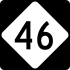 North Carolina Highway 46 marker