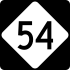 North Carolina Highway 54 marker