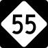 North Carolina Highway 55 marker