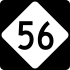 North Carolina Highway 56 marker