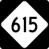 North Carolina Highway 615 marker
