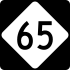 North Carolina Highway 65 marker