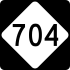 North Carolina Highway 704 marker