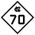 North Carolina Highway 70 marker