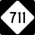North Carolina Highway 711 marker
