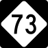 North Carolina Highway 73 marker