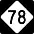 North Carolina Highway 78 marker