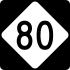 North Carolina Highway 80 marker