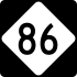 North Carolina Highway 86 marker