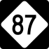 North Carolina Highway 87 marker