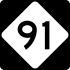 North Carolina Highway 91 marker