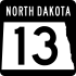 North Dakota Highway 13 marker