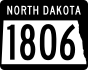 North Dakota Highway 1806 marker