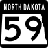 North Dakota Highway 59 marker