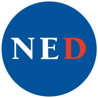 Logo non-governmental organization National Endowment for Democracy (NED)