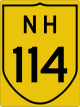 National Highway 114 shield}}