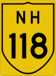 National Highway 118 shield}}